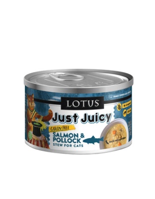 Lotus Cat Just Juicy Salmon Pollock 2.5oz. (Case of 24)