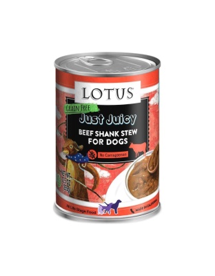 Lotus Dog Grain Free Juicy Beef Shank Stew 12.5oz. (Case of 12)