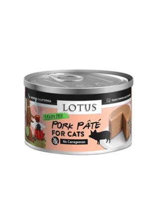 Lotus Cat Pate Grain Free Pork 2.75oz. (Case of 24)
