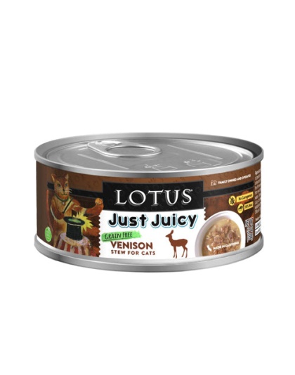 Lotus Cat Juicy Stew Venison 5.3oz. (Case of 24)