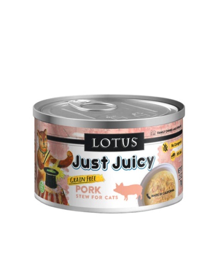 Lotus Cat Just Juicy Pork Stew 2.5oz.  (Case of 24)