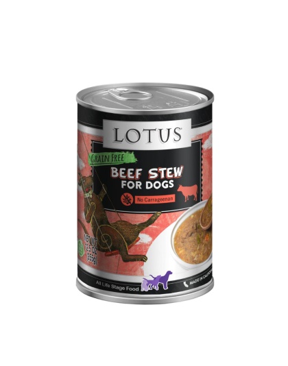 Lotus Dog Grain Free Beef Asparagus Stew 12.5oz. (Case of 12)