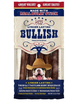 Loving Pets Bullish Sticks Dog Treat 1ea/6 in, 5 pk