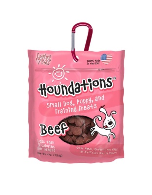 Loving Pets Houndations Small Dog & Puppy Training Treats Beef 1ea/4 oz