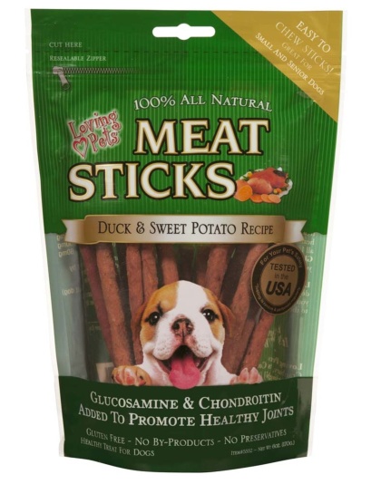 Loving Pets Meat Sticks Dog Treats Duck & Sweet Potato 1ea/6 oz