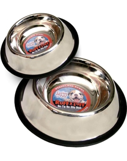 Loving Pets Traditional No-Tip Stainless Steel Dog Bowl Silver 1ea/24 oz