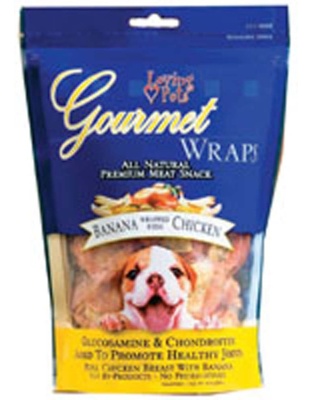 Loving Pets Gourmet Wraps Dog Treat Banana & Chicken 1ea/6 oz