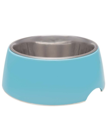 Loving Pets Retro Bowl Electric Blue 1ea/SM