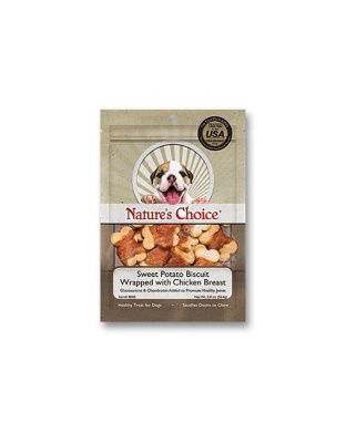 Loving Pets Nature's Choice Wrapped Biscuit Dog Treats Sweet Potato & Chicken 1ea/2 oz