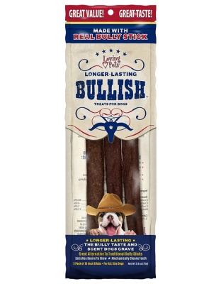 Loving Pets Bullish Sticks Dog Treat 1ea/10 in, 3 pk