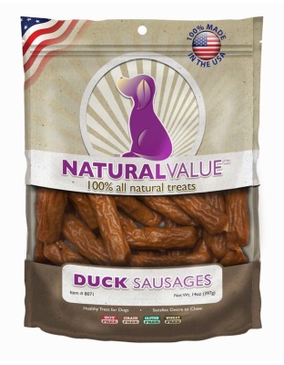 Loving Pets Natural Value Sausages Dog Treats Duck 1ea/13 oz
