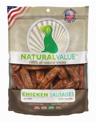 Loving Pets Natural Value Sausages Dog Treats Chicken 1ea/13 oz