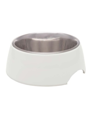 Loving Pets Retro Bowl White 1ea/MD