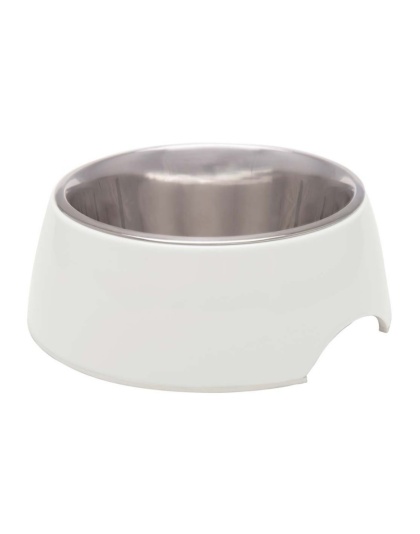 Loving Pets Retro Bowl White 1ea/MD