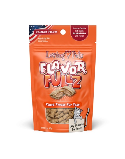 Loving Pets Flavorfullz Filled Cat Treats Chicken, 1ea/3 oz