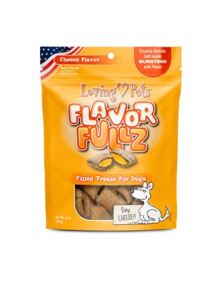 Loving Pets Flavorfullz Filled Dog Treats Cheese, 1ea/6 oz