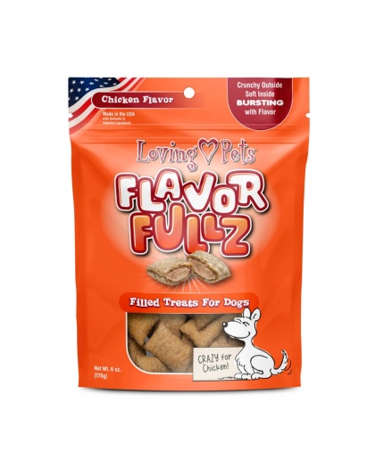 Loving Pets Flavorfullz Filled Dog Treats Chicken, 1ea/6 oz