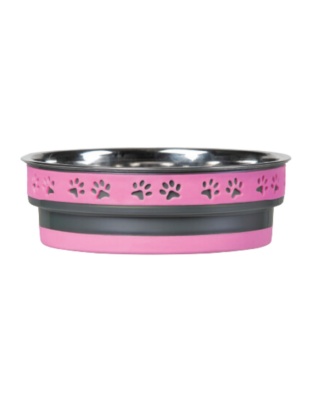 Loving Pets Corsa Pet Bowl Fiery Pink, 1ea/LG