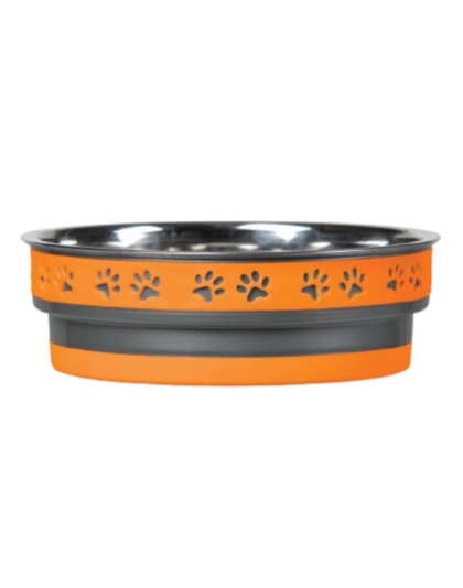 Loving Pets Corsa Pet Bowl Inferno Orange, 1ea/MD