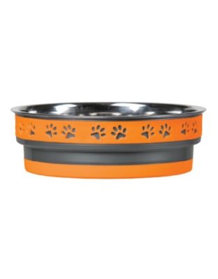 Loving Pets Corsa Pet Bowl Inferno Orange, 1ea/SM
