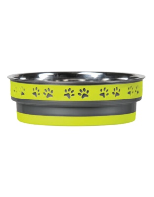Loving Pets Corsa Pet Bowl Lightning Yellow, 1ea/LG