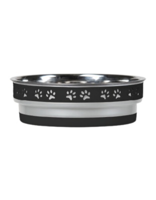 Loving Pets Corsa Pet Bowl Stealth Black, 1ea/MD
