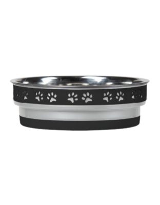 Loving Pets Corsa Pet Bowl Stealth Black, 1ea/SM