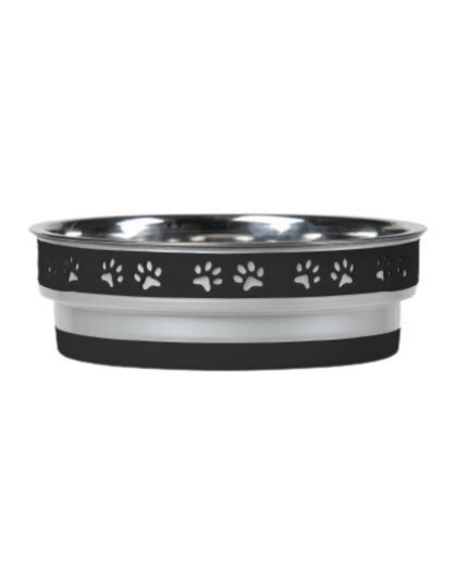 Loving Pets Corsa Pet Bowl Stealth Black, 1ea/SM