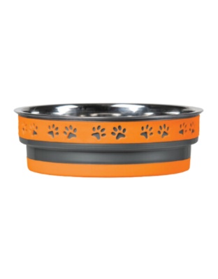Loving Pets Corsa Pet Bowl Inferno Orange, 1ea/LG