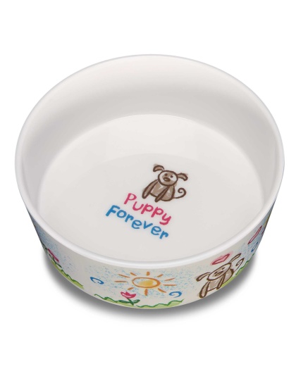 Loving Pets Dolce Moderna Bowl Puppy Forever  1ea/SM