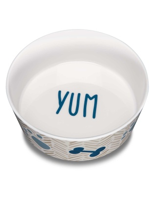 Loving Pets Dolce Moderna Bowl Yum Chevron  1ea/LG