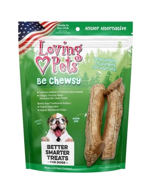 Loving Pets Be Chewsy Antler Alternatives Dog Treat 1ea/6 pk