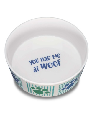 Loving Pets Dolce Moderna Bowl Had Me at Woof 1ea/LG