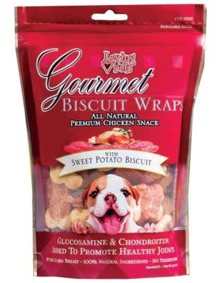 Loving Pets Gourmet Wraps Biscuit Dog Treat Sweet Potato 1ea/8 oz