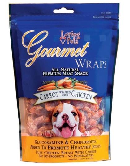 Loving Pets Gourmet Wraps Dog Treat Carrot & Chicken 1ea/6 oz