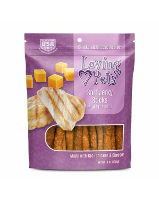 Loving Pets Soft Jerky Sticks Dog Treat Chicken & Cheese 1ea/6 oz
