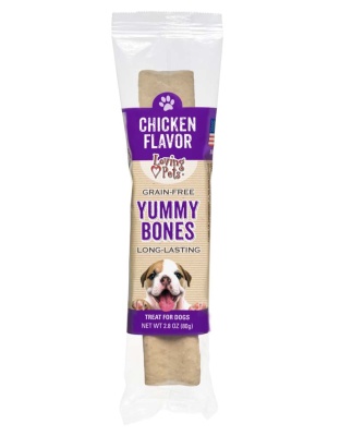 Loving Pets Yummy Bone Flavor Filled Dog Treat Chicken 15ea/2.8 oz