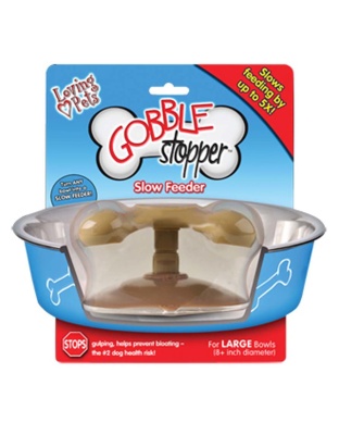 Loving Pets Gobblestopper Slow Feeder 1ea/MD, 6-8 in