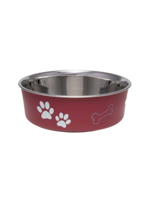 Loving Pets Classic Dog Bowl Merlot 1ea/LG