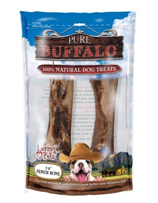 Loving Pets Pure Buffalo Femur Bones Dog Treat 1ea/2 pk, 7-9 in