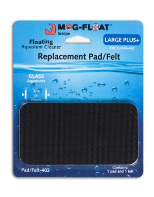 Mag-Float Replacement Pad/Felt Floating Magnet Cleaner for Glass Aquariums Black 1ea/LG+
