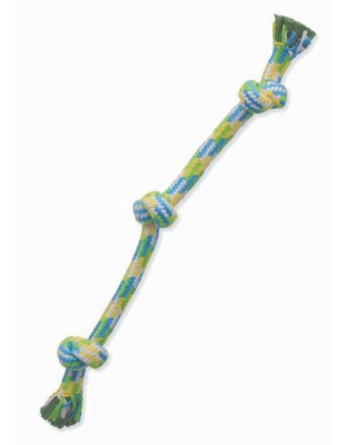Mammoth Pet Products Braidys 3 Knot Rope Tug Dog Toy Assorted 1ea/20 in, MD