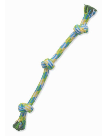 Mammoth Pet Products Braidys 3 Knot Rope Tug Dog Toy Assorted 1ea/20 in, MD