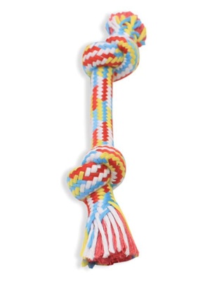 Mammoth Pet Products Braidys Rope Bone Dog Toy Assorted 1ea/9 in, SM