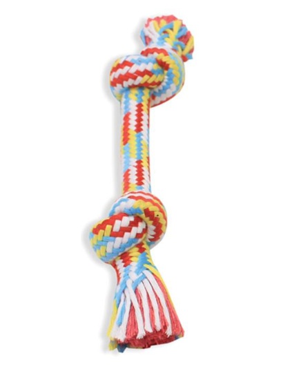 Mammoth Pet Products Braidys Rope Bone Dog Toy Assorted 1ea/9 in, SM