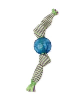 Mammoth Pet Products Candy Wraps Double Dog Toy with Squeaky Balls Outside Multi-Color 1ea/SM, 9 in