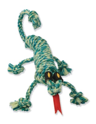 Mammoth Pet Products Rope Dog Toy Iguana Green 1ea/16 in, MD