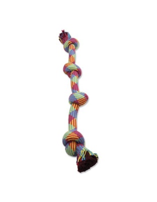 Mammoth Pet Products Braidys 4 Knot Rope Tug Dog Toy Multi-Color 1ea/34 in