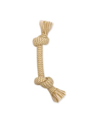Mammoth Pet Products Flossy Chews EXTRA Peanut Butter Scented Dog Toy 2 Knot Bone, 1ea/LG, 14 in