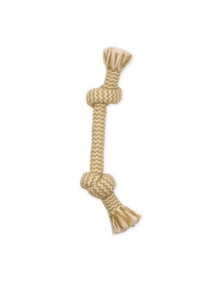 Mammoth Pet Products Flossy Chews EXTRA Peanut Butter Scented Dog Toy 2 Knot Bone, 1ea/MD, 12 in